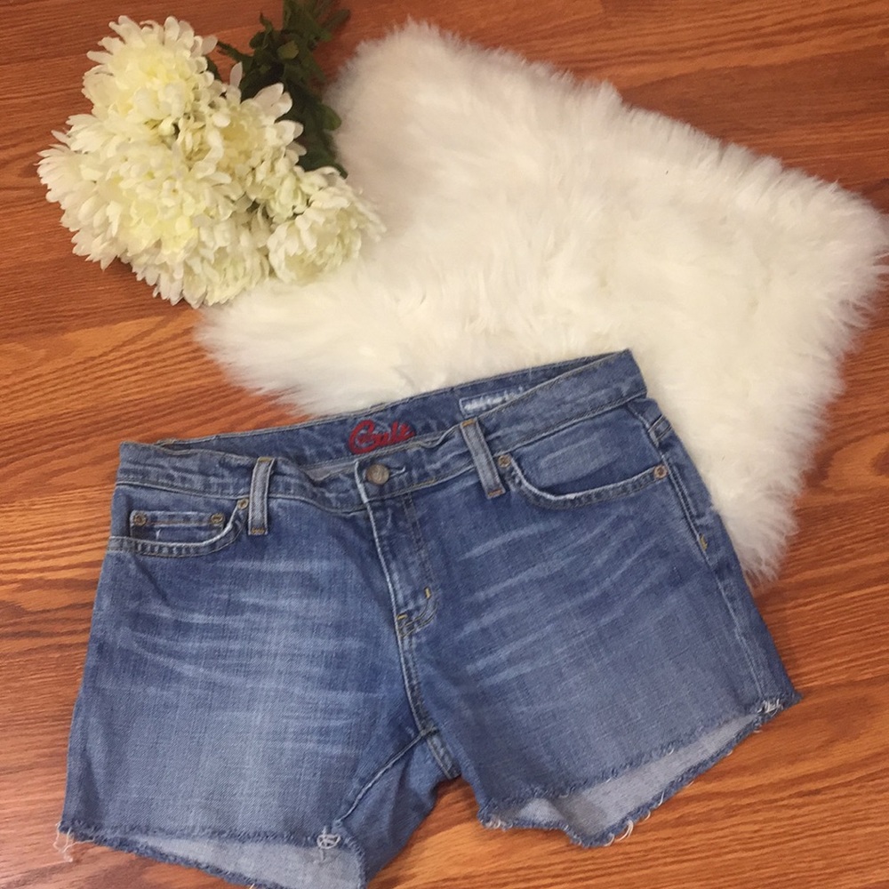 Blue cult women mid rise jean shorts
